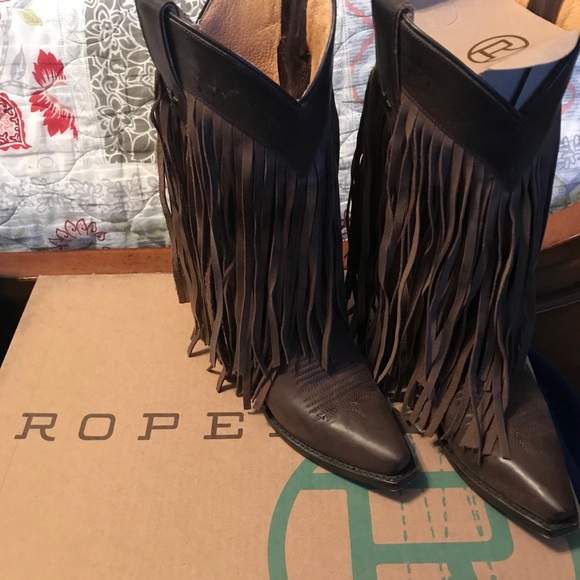 Ladies Roper Fringe Boot - Picture 8 of 8